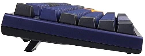 Gaming-Tastatur Ducky ONE 2 TKL Horizon PBT - MX-Brown - blau - DE Seitlicher Anblick
