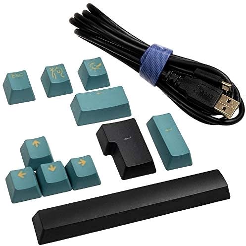 Herná klávesnica Ducky ONE 2 TKL PBT, MX-Black, RGB LED – čierna – DE Obsah balenia
