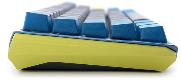 Gaming-Tastatur Ducky One 3 Daybreak Mini, RGB LED - MX-Blue - DE Seitlicher Anblick