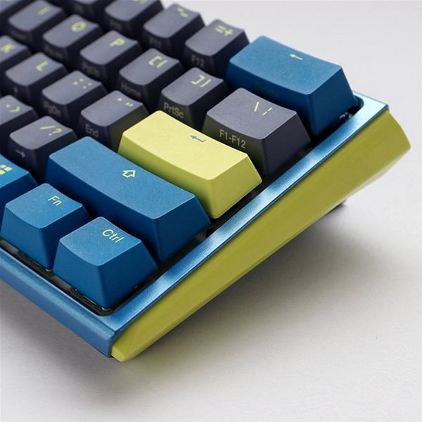 Gaming-Tastatur Ducky One 3 Daybreak Mini, RGB LED - MX-Brown - DE Seitlicher Anblick