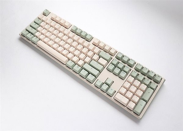 Gaming-Tastatur Ducky One 3 Matcha - MX-Brown - DE Seitlicher Anblick