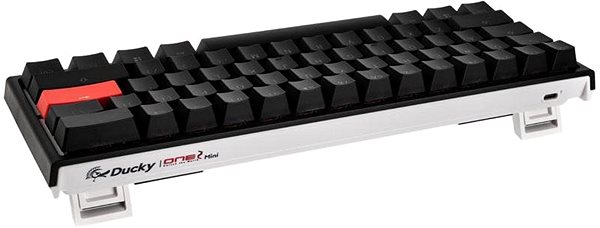 Gaming-Tastatur Ducky ONE 2 Mini Gaming - MX-Brown - RGB-LED - schwarz - US Seitlicher Anblick
