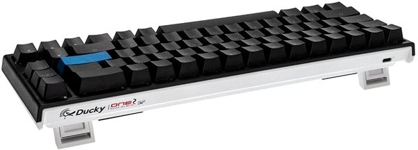 Gaming Keyboard Ducky ONE 2 SF Gaming, MX-Speed-Silver, RGB LED - Black - US Lateral view