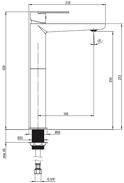Tap DEANTE Alpinia black - High basin mixer BGA_N20K ...