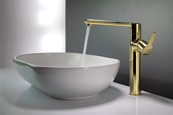 Tap DEANTE Arnika gold - High basin mixer BQA_Z20K ...