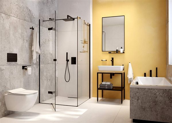 Tap DEANTE Anemon black - Bathroom mixer, 3-hole BBZ_N13M ...