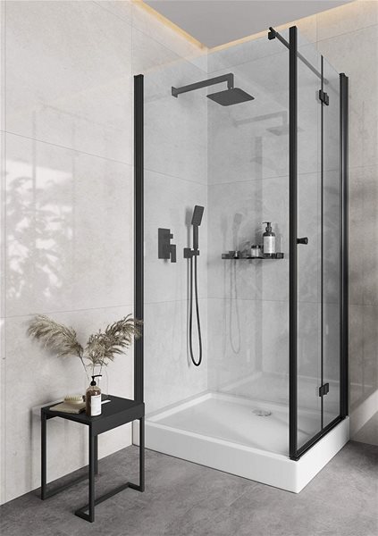 Tap DEANTE Anemon black - Shower mixer, concealed, with shower switch BBZ_N44P ...