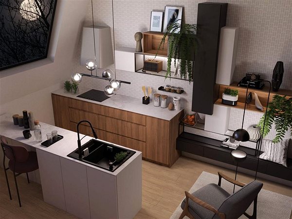 Tap DEANTE Gerbera black - Sink mixer, pull-out BGB_N72M ...
