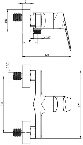 Tap DEANTE Jasmin black - Shower mixer BGJ_N40M ...