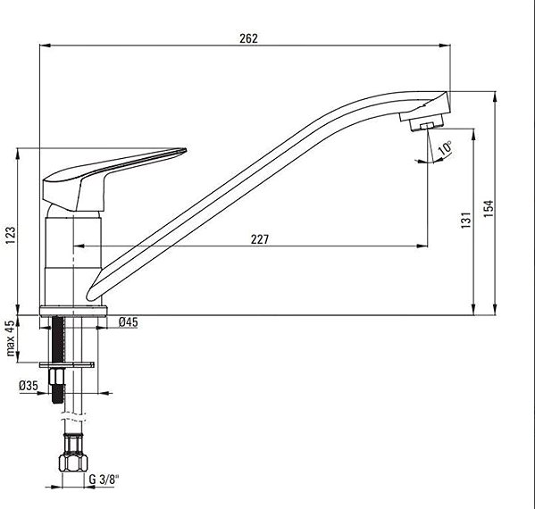 Tap DEANTE Boro black - Sink mixer BMO_N60M ...