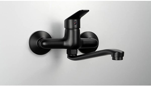 Tap DEANTE Boro black - Sink mixer, wall-mounted BMO_N80M ...