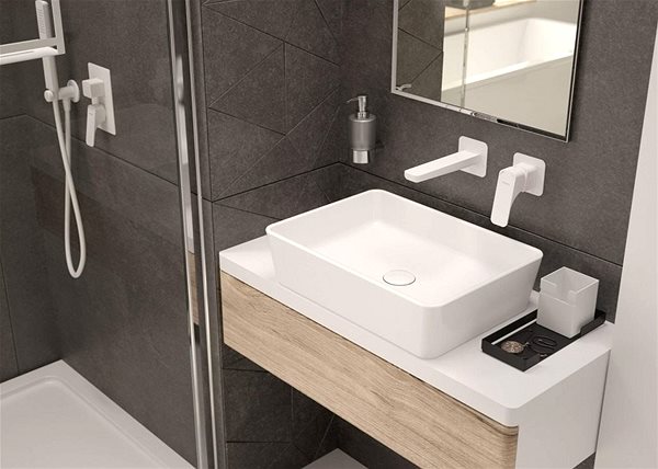 Tap DEANTE Hiacynth white - Single lever basin mixer BQH_A54L ...