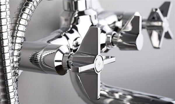 Tap DEANTE Temisto chrome - Bathroom mixer with shower set BQT_011D ...