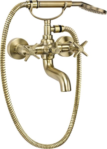 Tap DEANTE Temisto brass - Bathroom mixer with shower set BQT_M11D ...