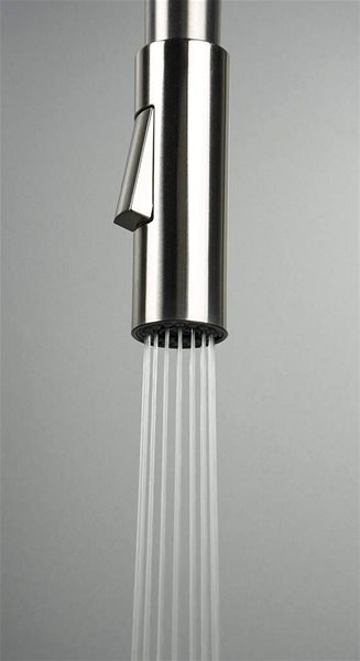 Tap DEANTE Luno stainless steel/black - Sink mixer, elastic BOC_B740 ...