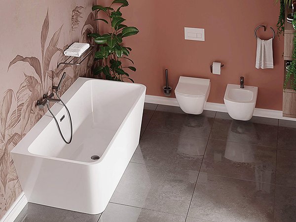 Tap DEANTE Arnika bath mixer, titanium (BQA_D10M) ...