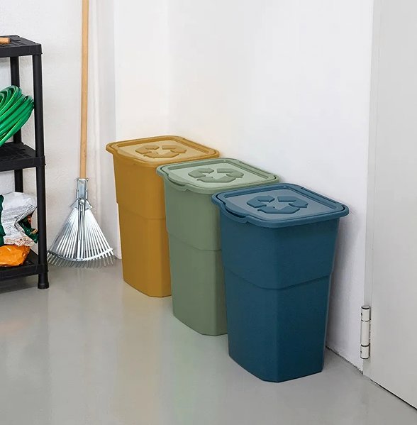 Rubbish Bin DEA HOME Eco Set of 3 waste bins 3 × 50 l ...