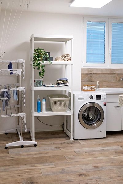Shelf DEA HOME WASH & STORE washing machine rack, 4 shelves ...