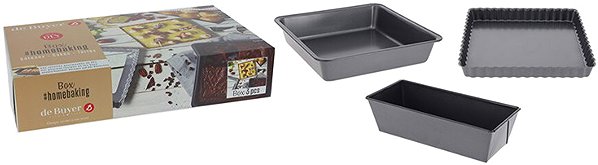 Baking Mould de Buyer BOX HOMEBAKING Square Moulds ...