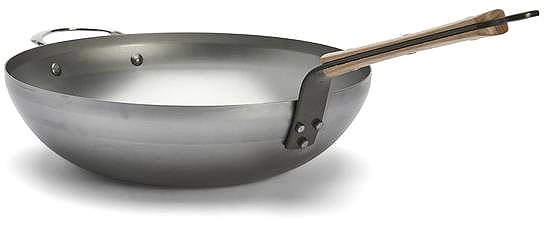 Wok Pan de Buyer 5717.32 Mineral B Bois Wok 32 cm ...