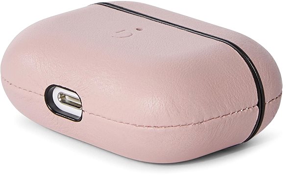 Headphone Case Decoded Leather Aircase Pink AirPods 3 Lateral view