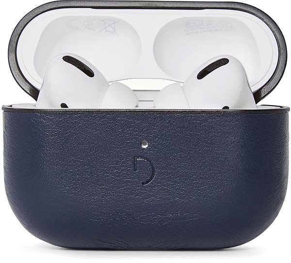 Kopfhörer-Hülle Decoded Leather Aircase Navy AirPods 3 Mermale/Technologie