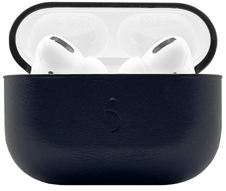 Fülhallgató tok Decoded Leather Aircase Steel Blue AirPods Pro 2 ...