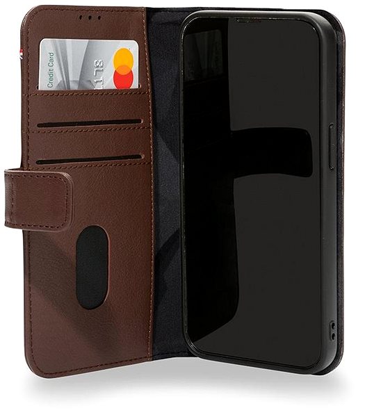 Puzdro na mobil Decoded Wallet Brown iPhone 13 Pro ...