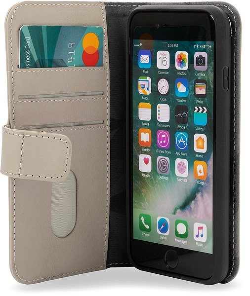 Handyhülle Decoded Leather Detachable Wallet Clay für iPhone (2020/2022) / 8 / 7 ...