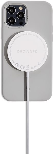Kabelloses Ladegerät Decoded Wireless Charging Puck 15W Weiß Rückseite