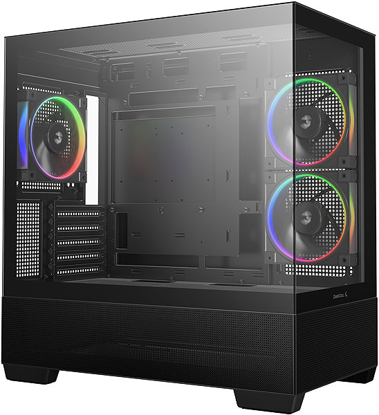 DEEPCOOL CG380 3F Black computer case.