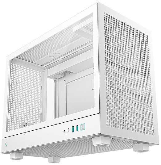 DeepCool CH160 PLUS WH PC case.