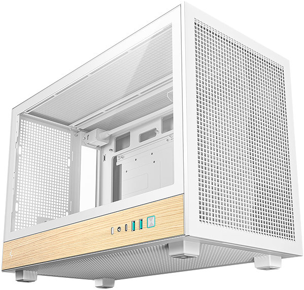PC-Gehäuse DeepCool CH260 WOOD White ...