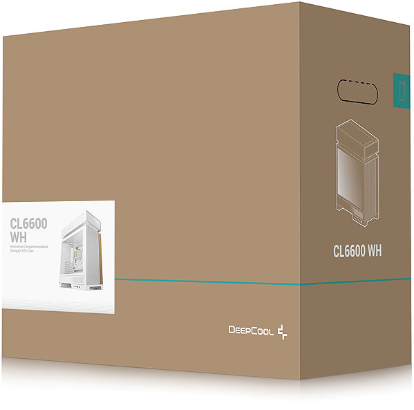 DeepCool CL6600 White PC case.