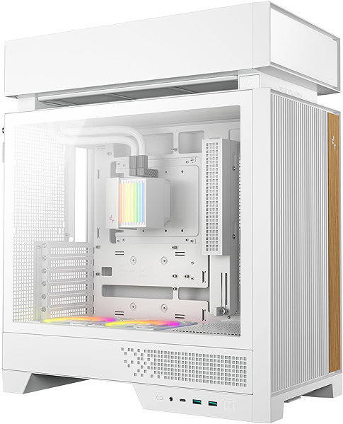 DeepCool CL6600 White PC case.
