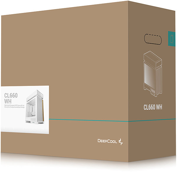 DeepCool CL660 White PC case.
