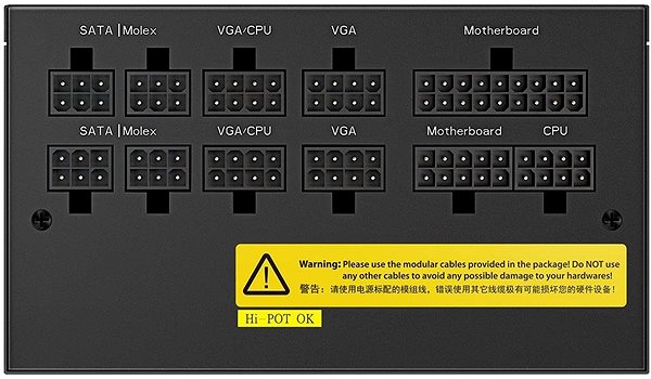 PC Power Supply DeepCool DQ650-M-V2L Connectivity (ports)