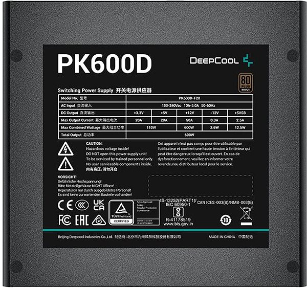 PC tápegység DeepCool PK600D ...