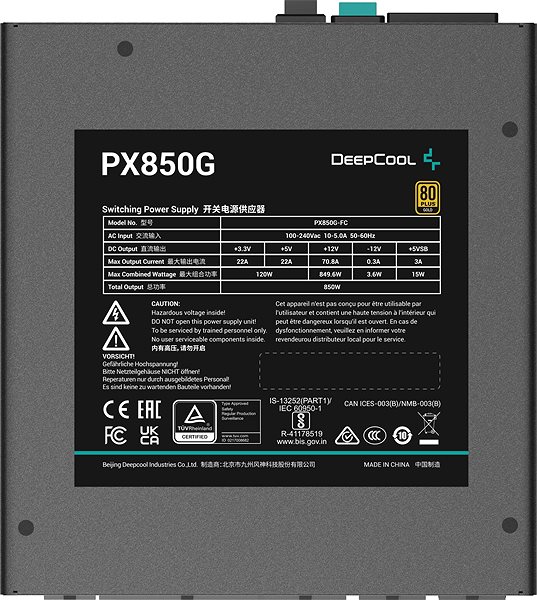 PC zdroj DEEPCOOL PX850-G ...