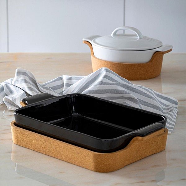 Zapékací mísa Decor by Glassor Zapékací miska s korkovým lůžkem ...