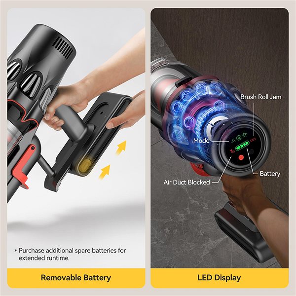 Upright Vacuum Cleaner Deerma DEM-T50W ...