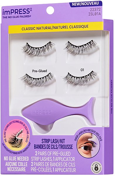 Műszempilla KISS imPRESS No Glue Strip Lash 01 ...