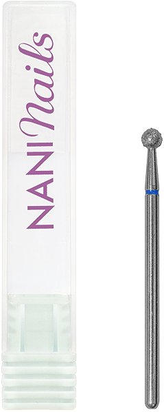 Körömcsiszoló fej NaniNails Diamant 05 gyémánt csiszolófej, gömb ...