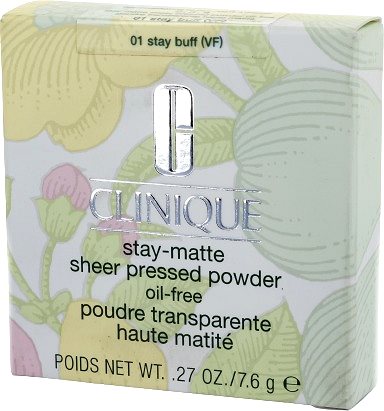 Púder CLINIQUE Stay-Matte Sheer Pressed Powder Oil-Free 01 Stay Buff 7,6 g ...