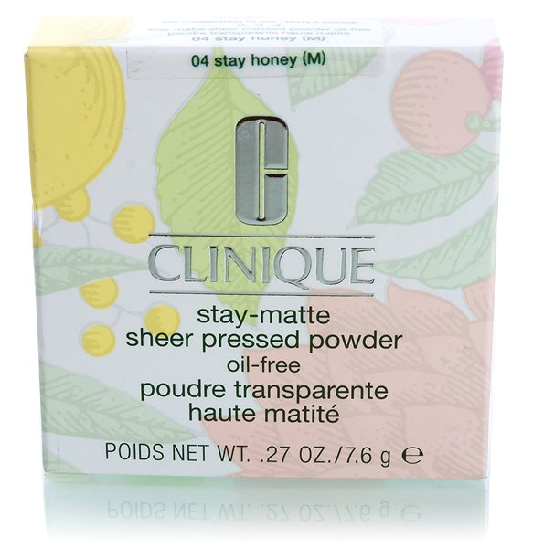 Púder CLINIQUE Stay-Matte Sheer Pressed Powder Oil-Free 04 Stay Honey 7,6 g ...