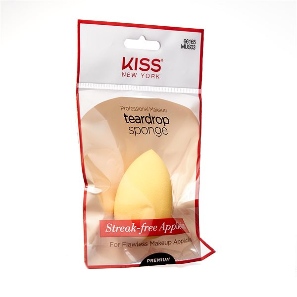 Sminkszivacs KISS Teardrop Infused make-up sponge ...