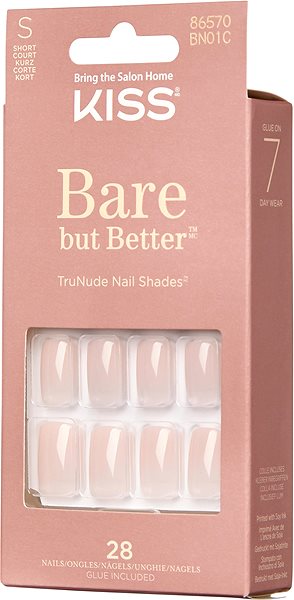Umelé nechty KISS Bare-But-Better Nails – Nudies ...