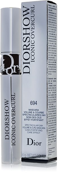 Maskara DIOR DIORshow Iconic Overcurl Volume & Curl Mascara 694 Brown 6 g ...