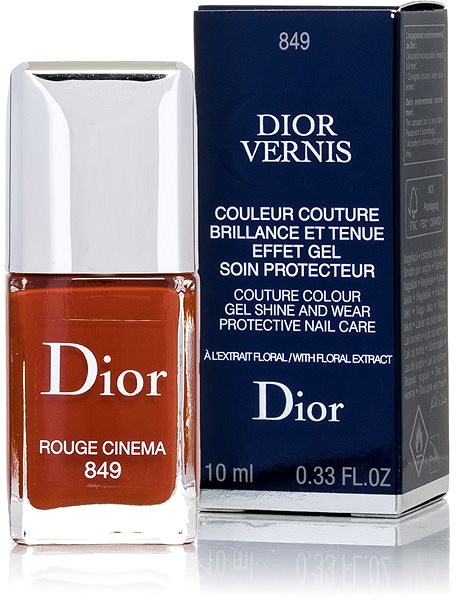 Lak na nechty DIOR Vernis Nail Lacquer 849 Rouge Cinéma 10 ml ...