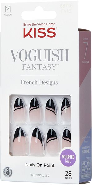 Umelé nechty KISS Voguish Fantasy  French – Magnifique ...